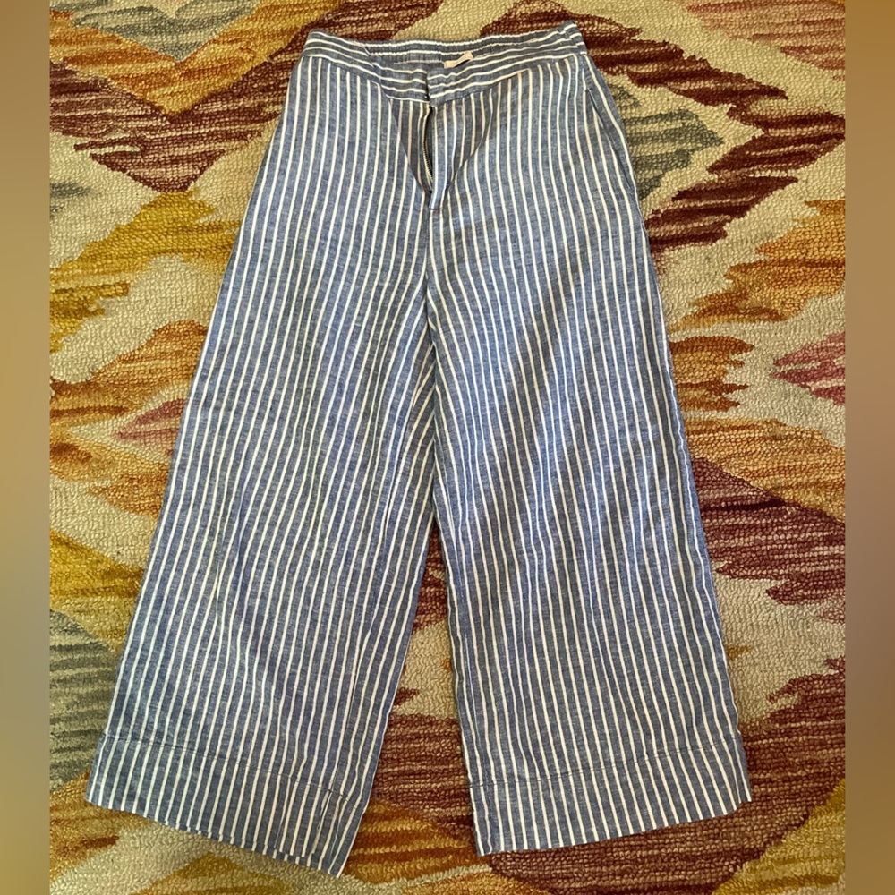 LC Lauren Conrad Blue and White Striped Pants